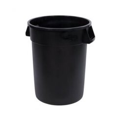 Bronco™ Round Waste Bin Trash Container 121 Litre - Black - 34103203